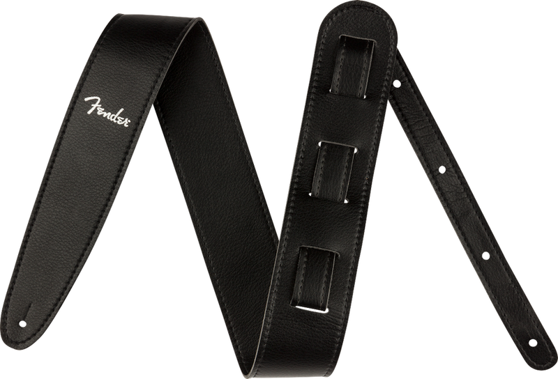 Fender Vegan Leather Strap, Black, 2.5"