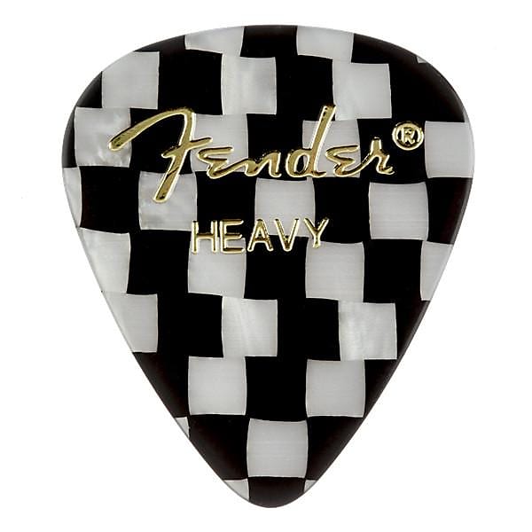 Fender Checker, 351 Shape, Heavy Guitar Picks (12)