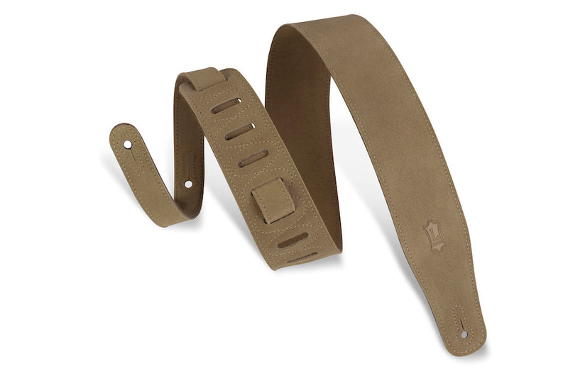 Levy's 2 1/2" Wide Suede Guitar Strap - Sand