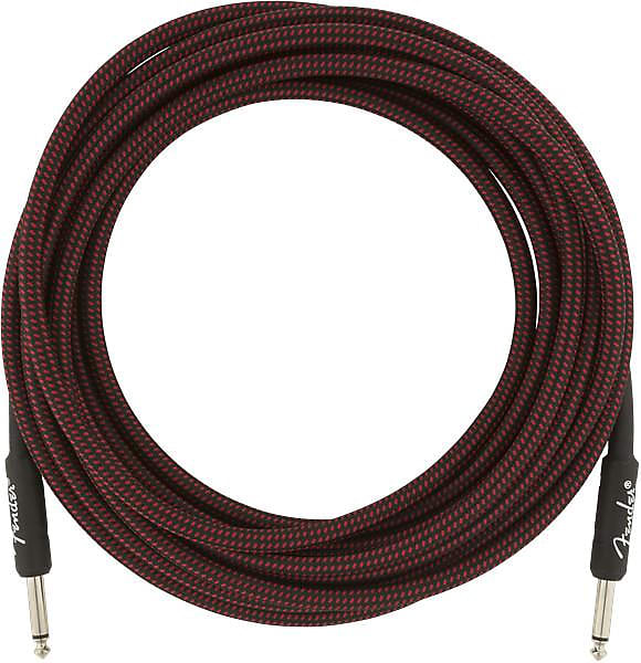 Fender Professional Series Instrument Cable, 18.6', Red Tweed