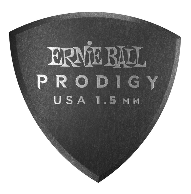 Ernie Ball 9332 1.5mm Black Large Shield Prodigy Picks 6-pack