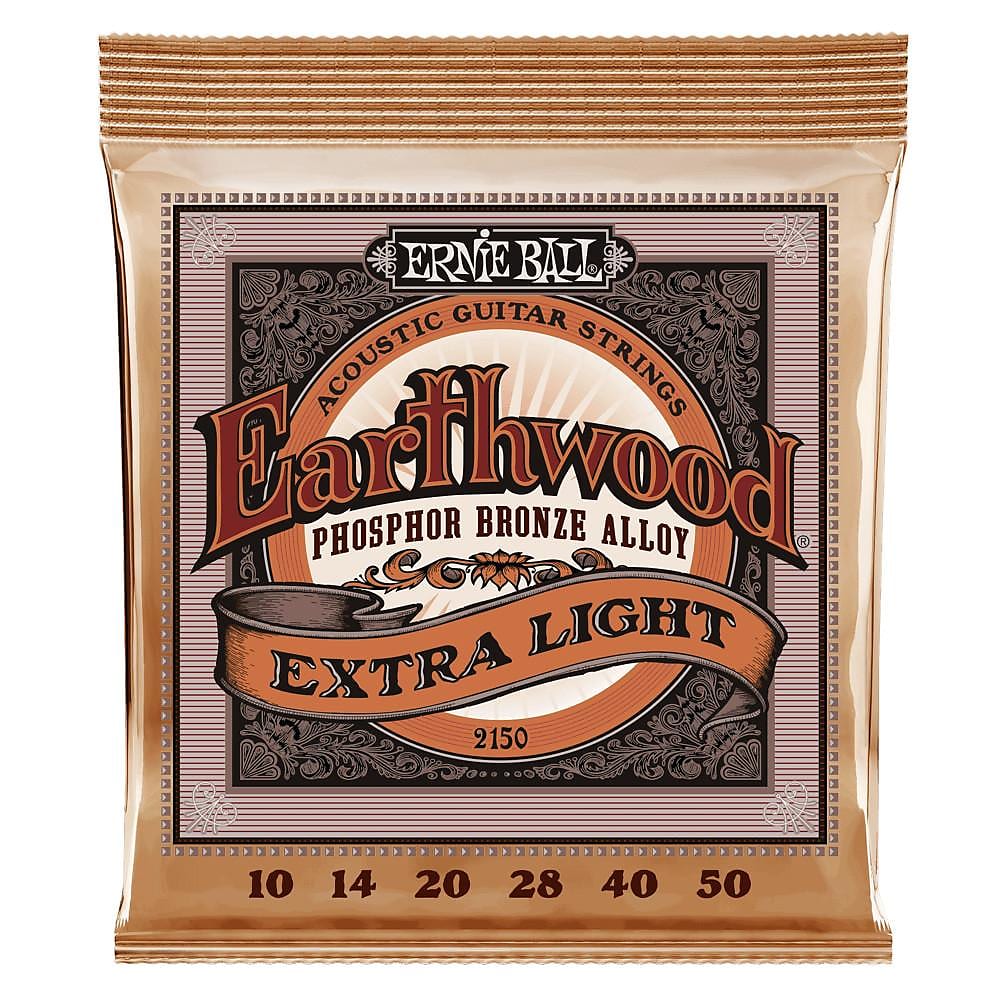 Ernie Ball 2150 Earthwood Extra Light Phosphor Bronze Acoustic Guitar Strings