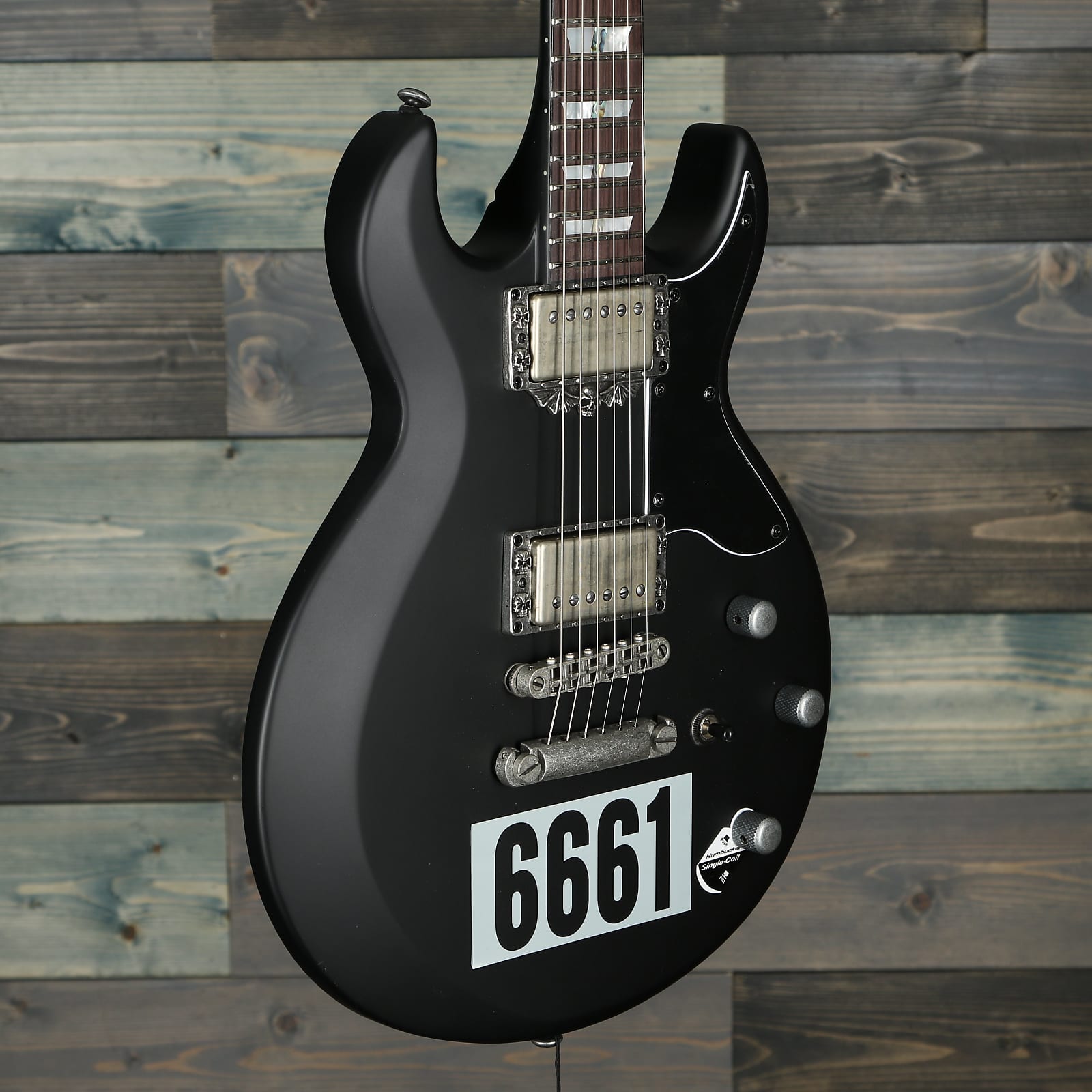 Schecter Zacky Vengeance 6661 Satin Black w/6661 Graphic