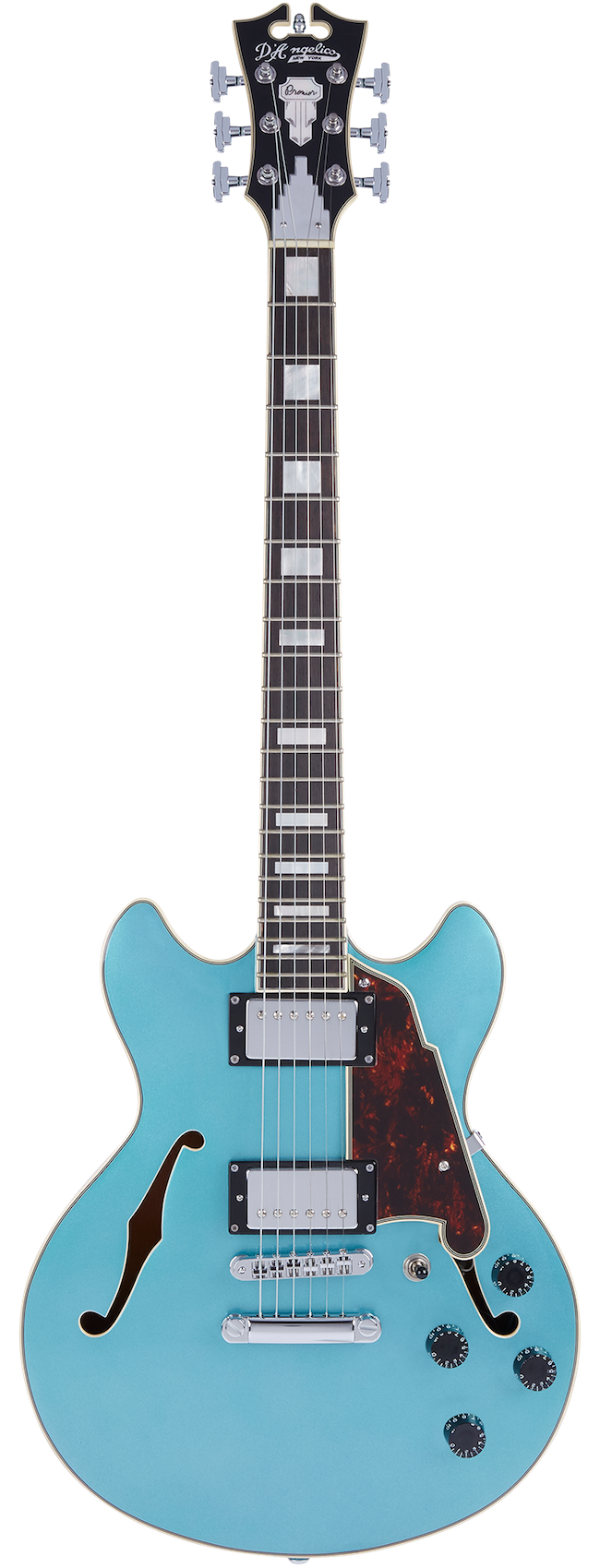 D'Angelico Premier Mini DC w/Stop-Bar Tailpiece - Ocean Turquoise