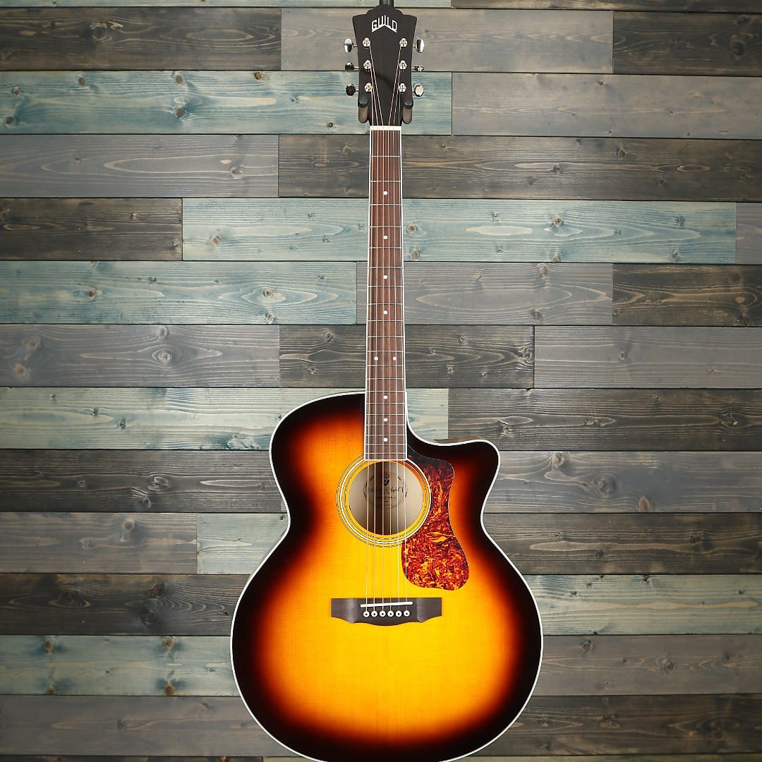 Guild F-250CE Deluxe Jumbo Acoustic - Antique Burst Gloss