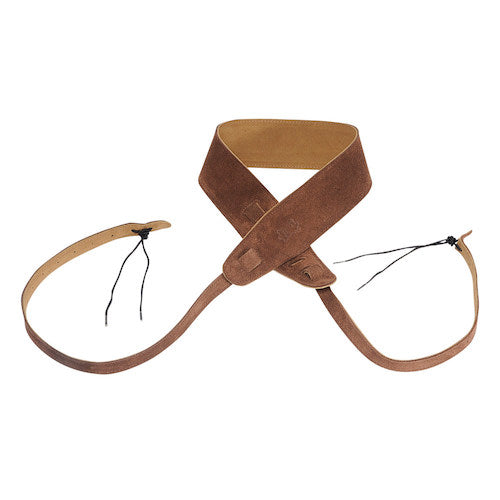 Levy's 2 1/2" Wide Suede Banjo Strap - Brown