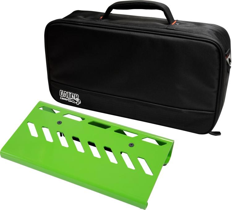 Gator Cases Small Aluminum Pedal Board w/Carry Bag - Screamer Green