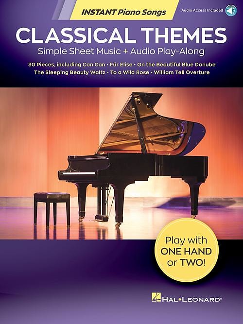 Classical Themes - Instant Piano Songs Simple Sheet Music Audio Play-Along