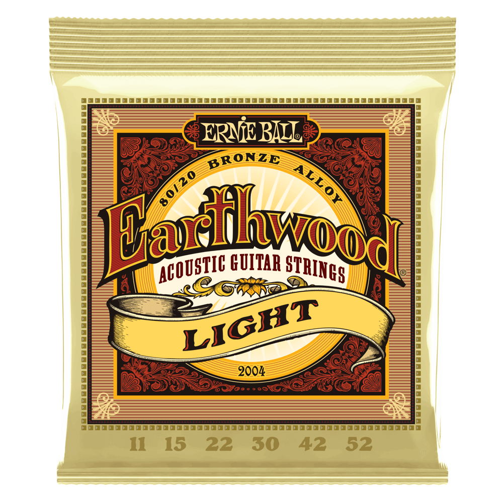 Ernie Ball 2004 Earthwood Light 80/20 Bronze Acoustic Guitar Strings