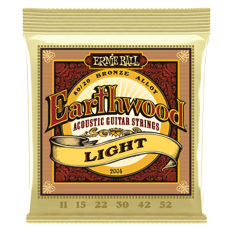 Ernie Ball 2004 Earthwood Light 80/20 Bronze Acoustic Guitar Strings