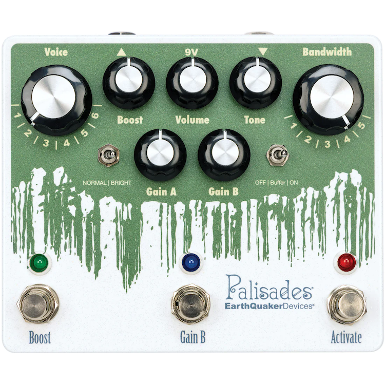 EarthQuaker Devices Palisades V2 - Mega Ultimate Overdrive - Hemp Gree