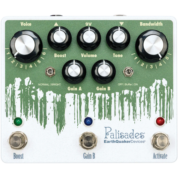 EarthQuaker Devices Palisades V2 - Mega Ultimate Overdrive - Hemp Gree EarthQuaker Devices Palisades V2 - Mega Ultimate Overdrive - Hemp Gree