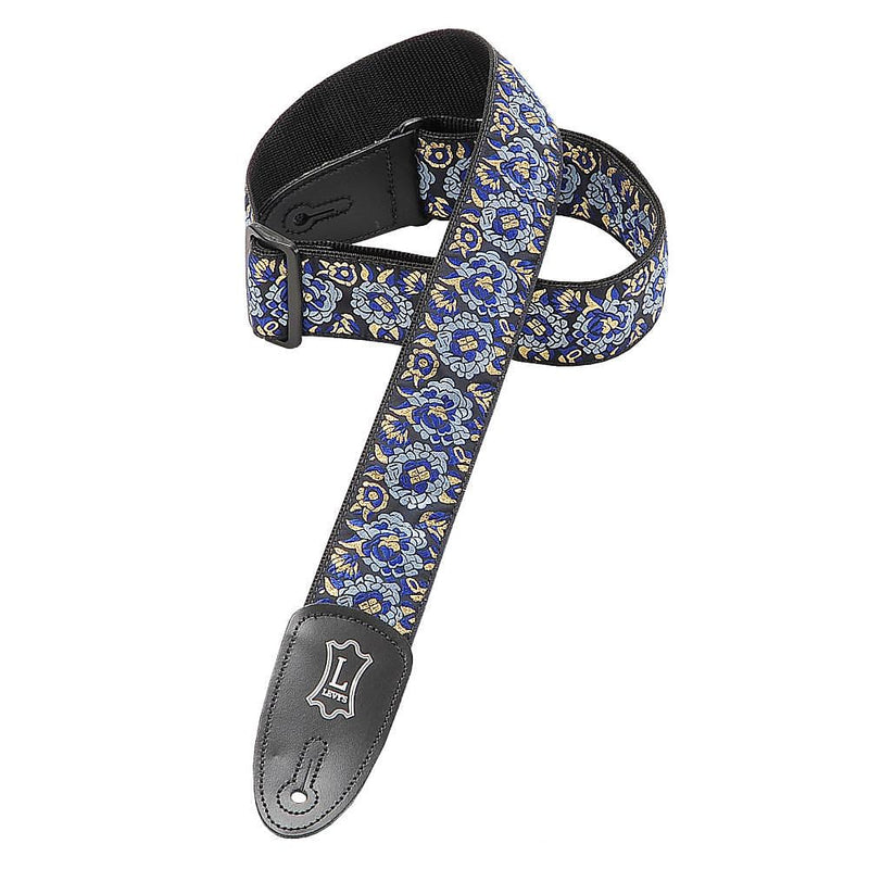 Levy's M8AS-NAV 2in Asian Jacquard Weave Guitar Strap - Navy
