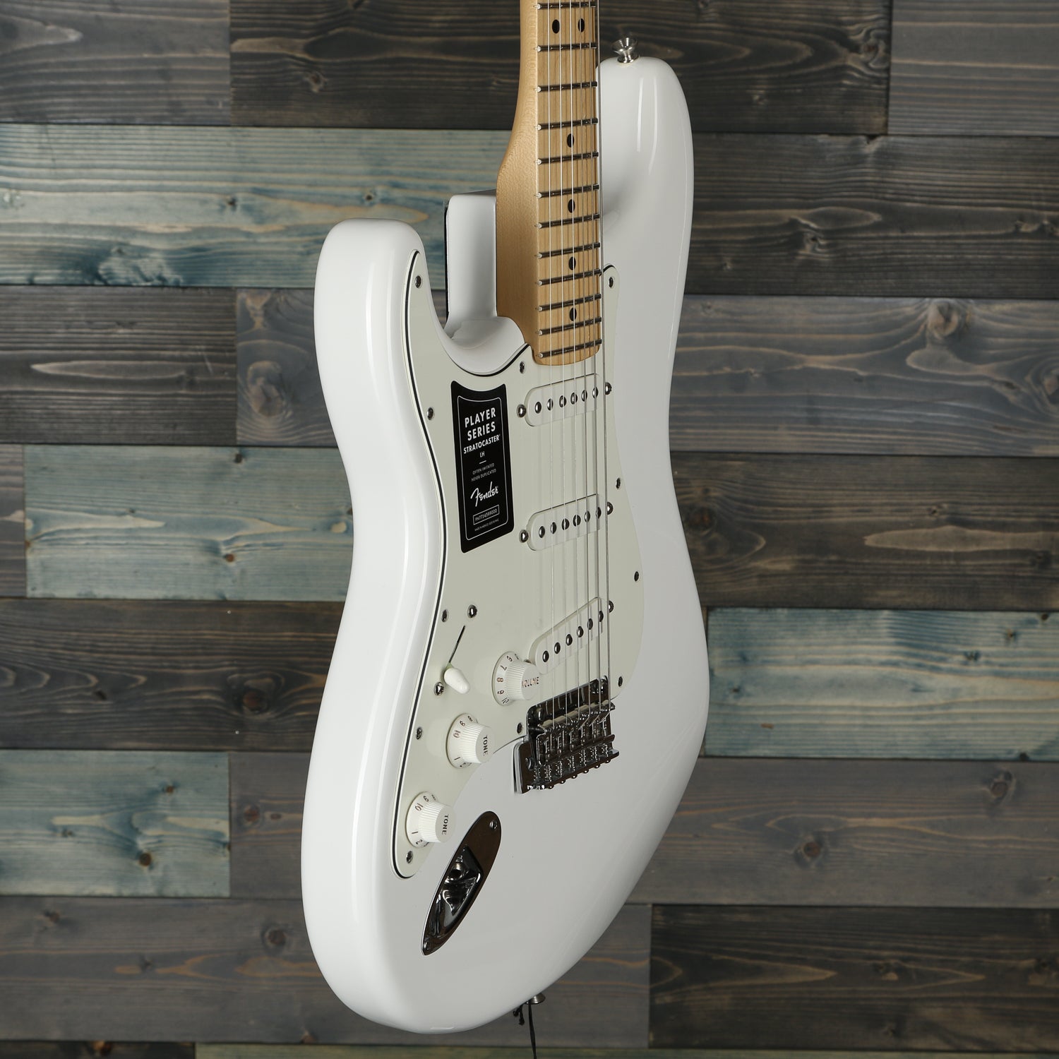 Fender Player Stratocaster Lefty Maple Fingerboard Polar White