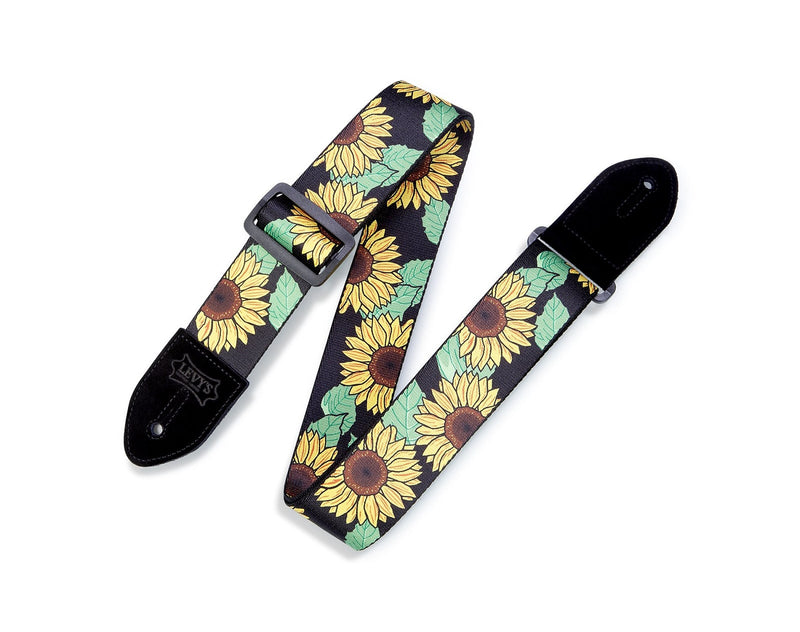 Levy's MP2-009 Polyester Guitar Strap - Sunflower Design