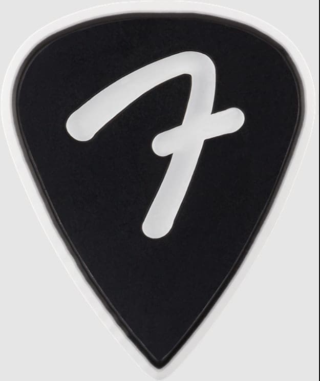 Fender F Grip 351 Picks, Black, (3)