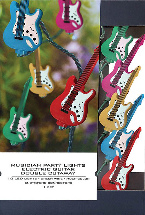 Axe Heaven Musician Party Lights – Electric Guitar Double-Cutaway Edition
