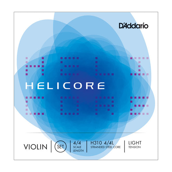 D'Addario Helicore Violin String Set, 4/4 Scale, Medium Tension