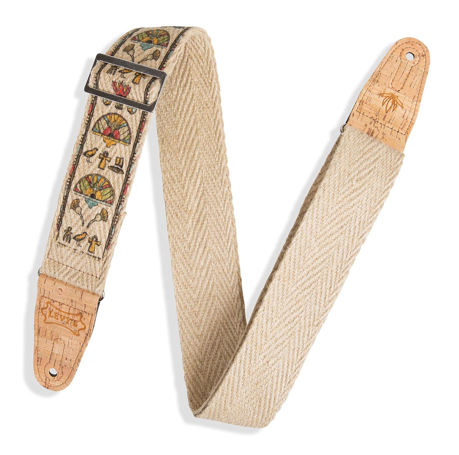 Levy's 2" Egyptian Hemp Natural Guitar Strap