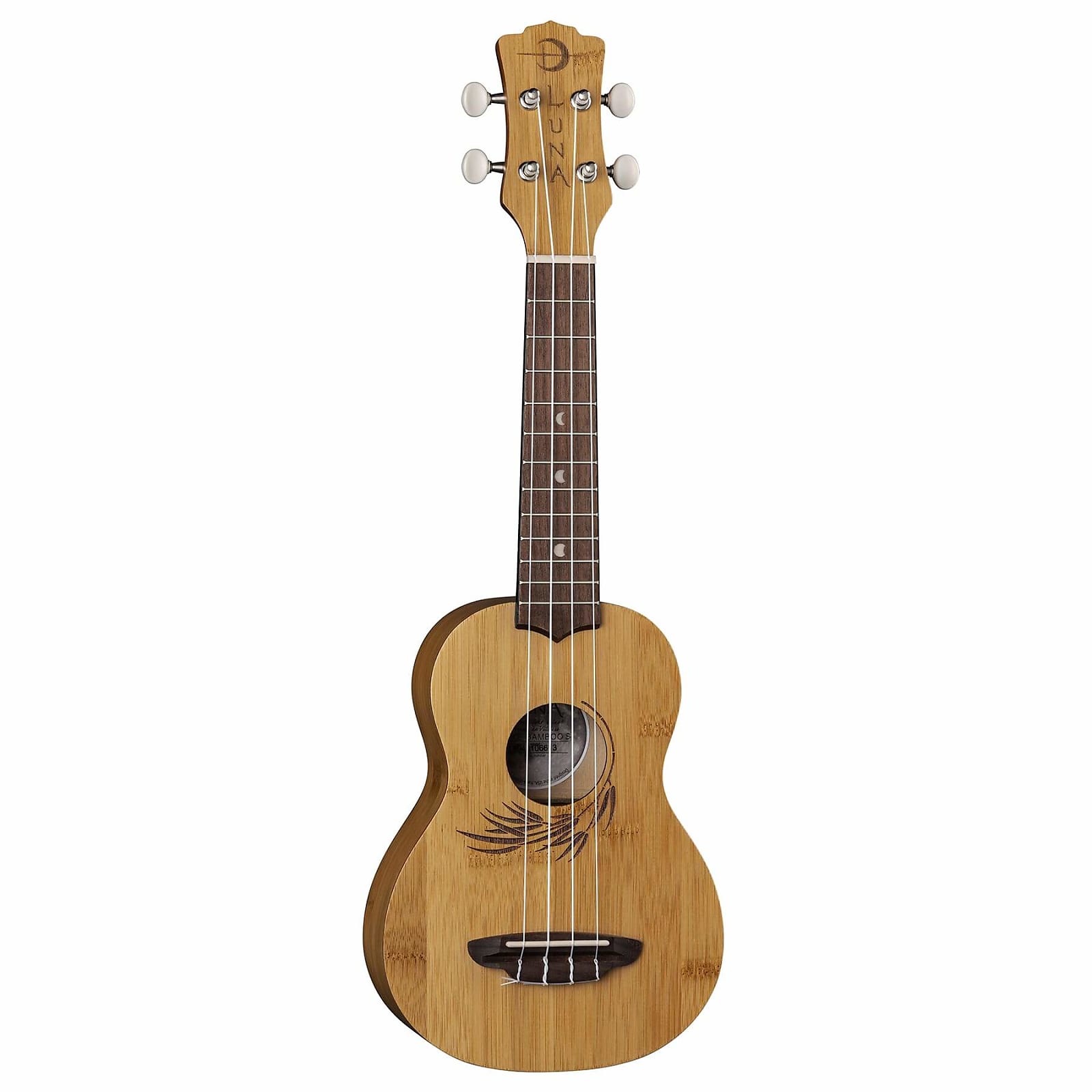 Luna Ukulele Bamboo Soprano w/Gigbag