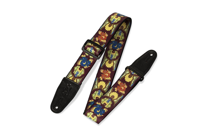 Levy's MP-25 2in Polyester Guitar Strap - Floral
