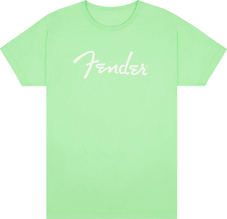 Fender Spaghetti Logo T-Shirt, Surf Green, Small