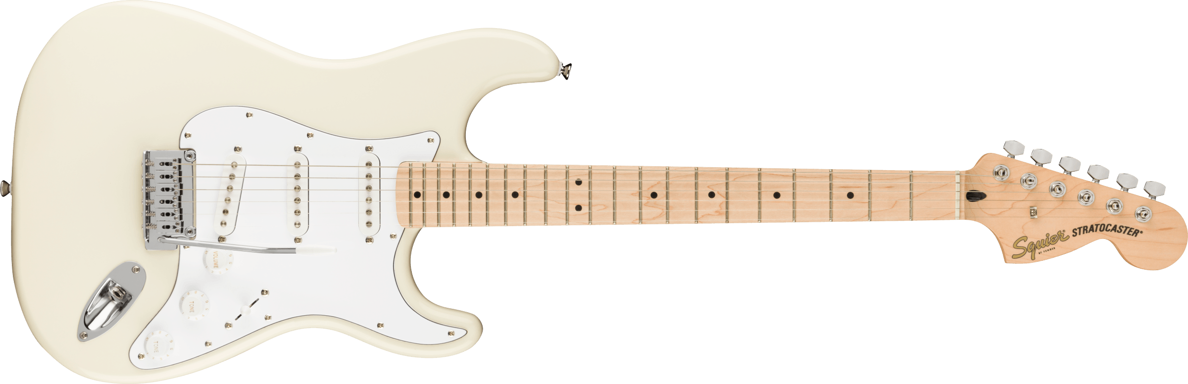 Fender Squier Affinity Series™ Stratocaster, Maple Fingerboard, Olympic White