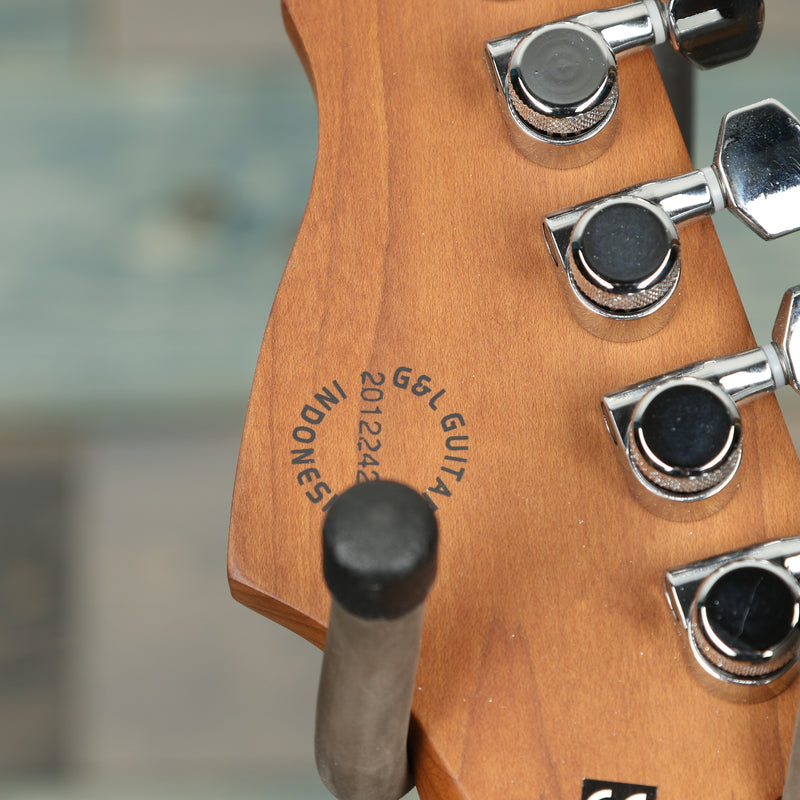 G&L Tribute Comanche Burl Top Electric Guitar - Charcoal Burst