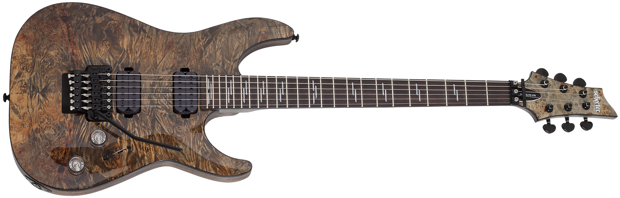 Schecter 2454 Omen Elite-6 FR Electric Guitar - Charcoal