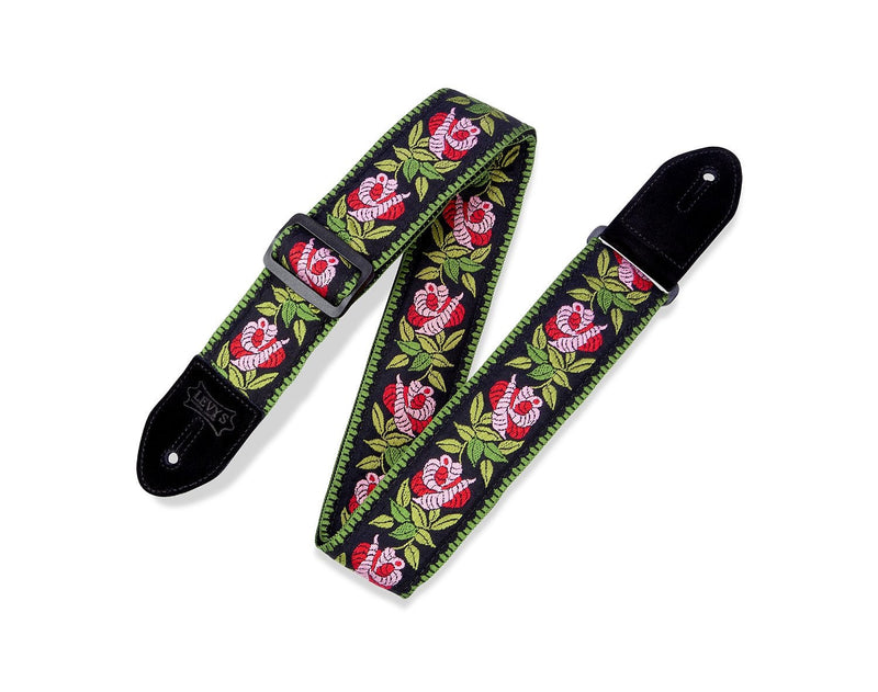 Levy's 2" Jacquard Rosa Guitar Strap - Pink