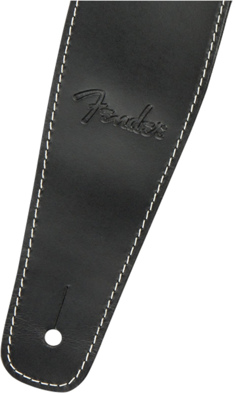Fender Broken-In Leather Strap, Black 2.5''