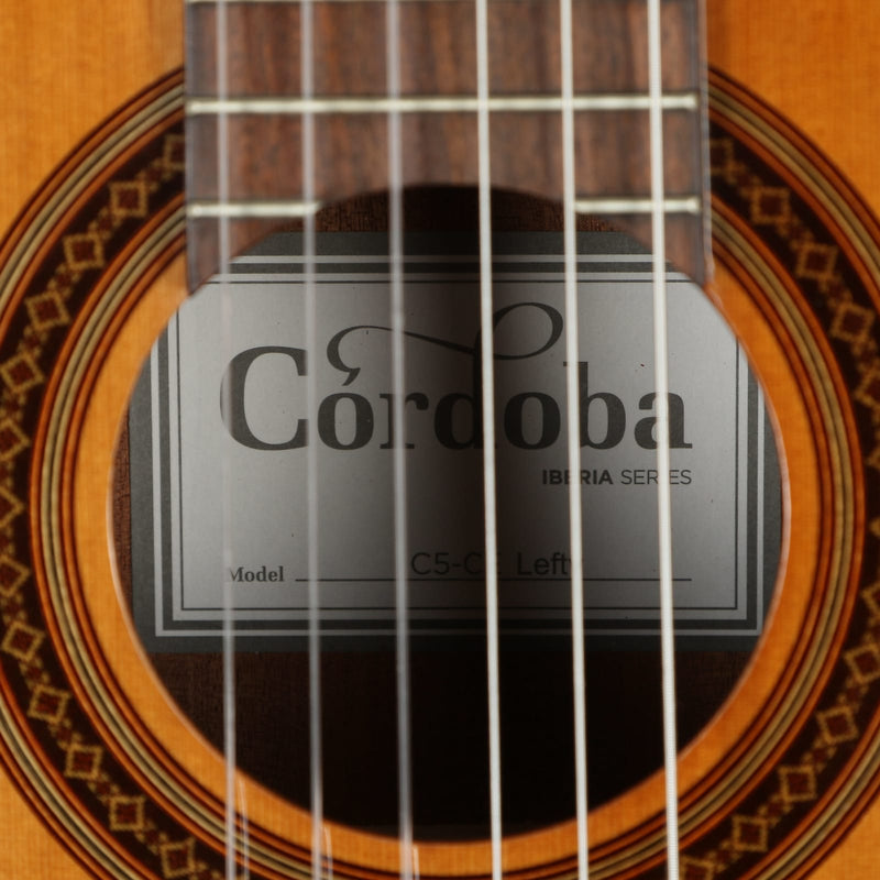 Cordoba C5 Cutaway Electric Lefty Iberia Solid Top