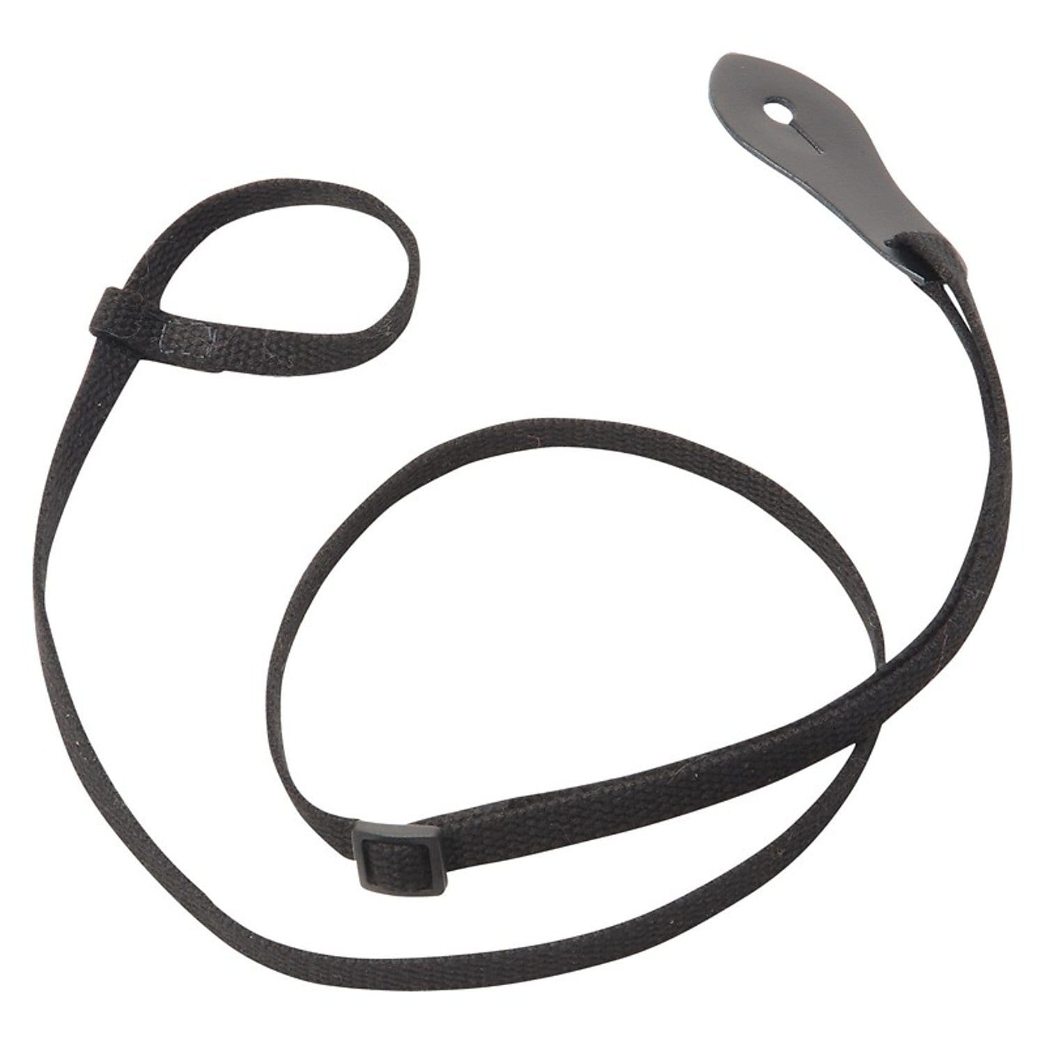 Levy's 3/8in Wide Black Cotton Mandolin Strap