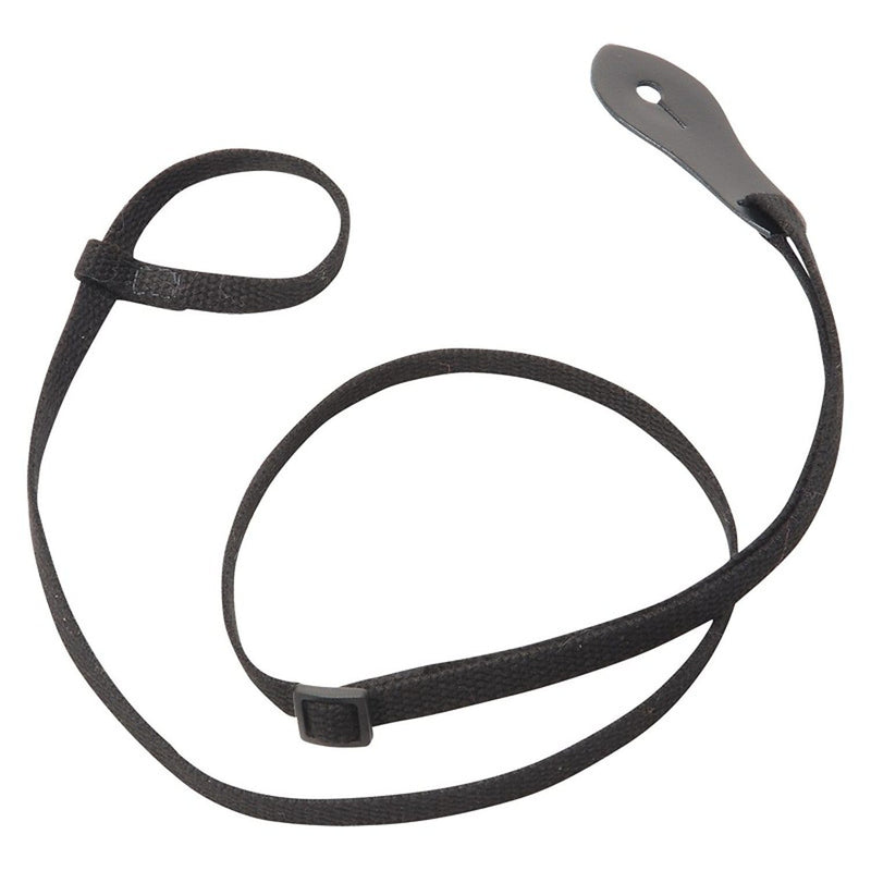 Levy's 3/8in Wide Black Cotton Mandolin Strap