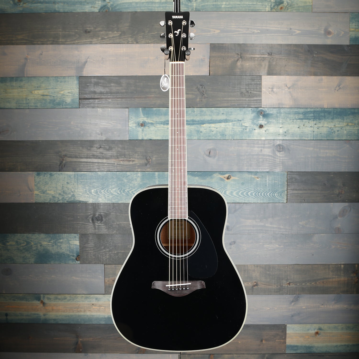 Yamaha FG Black TransAcoustic Dreadnought Guitar