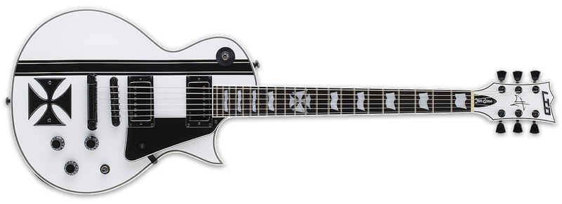 ESP LTD James Hetfield Iron Cross Guitar w/Case - Snow White