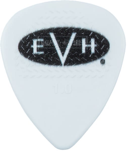 EVH Signature Picks, White/Black, 1.00 mm, 6 Count