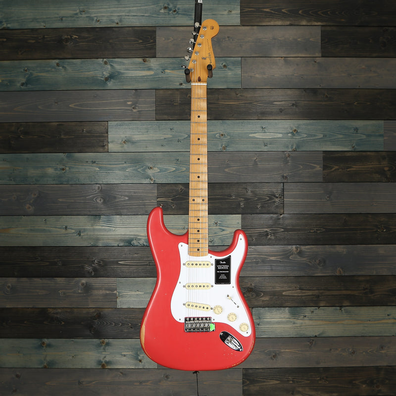 Fender Vintera Road Worn '50s Stratocaster, Maple Fingerboard, Fiesta Red