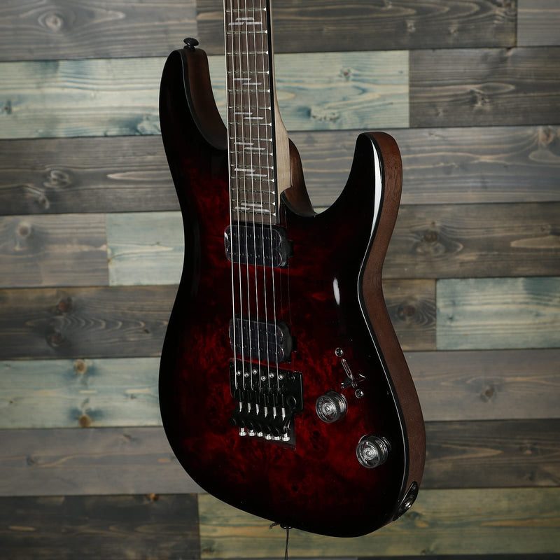 Schecter 2453 Omen Elite-6 FR - Black Cherry Burst