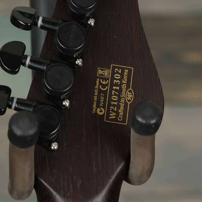 Schecter 1271 Sun Valley Super Shredder Exotic Hardtail Lefty - Black Limba