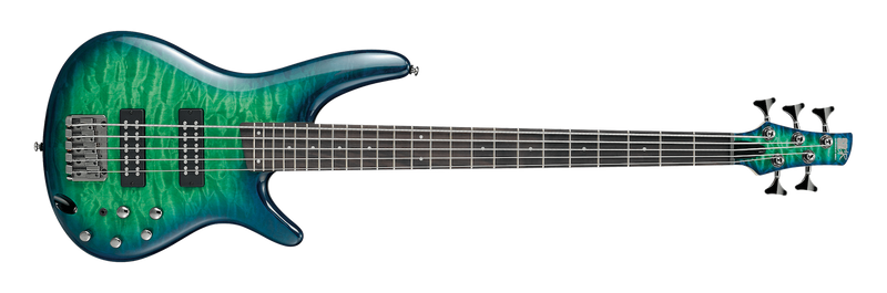 Ibanez SR405EQM SR Standard 5-String Electric Bass - Surreal Blue Burst Gloss