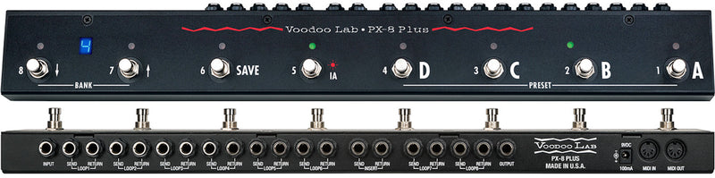 Voodoo Labs PX-8 PLUS True Bypass Programmable Pedal Switcher
