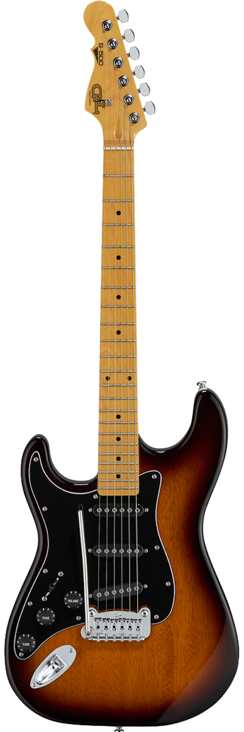 G&L Tribute S-500 Lefty Series Electric Guitar - Tobacco Sunburst