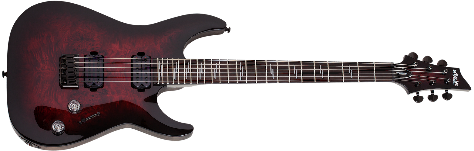 Schecter 2450 Omen Elite-6 Black Cherry Burst