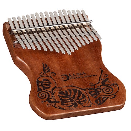 Luna Lizard 17 Key Flat Base Kalimba Key of C