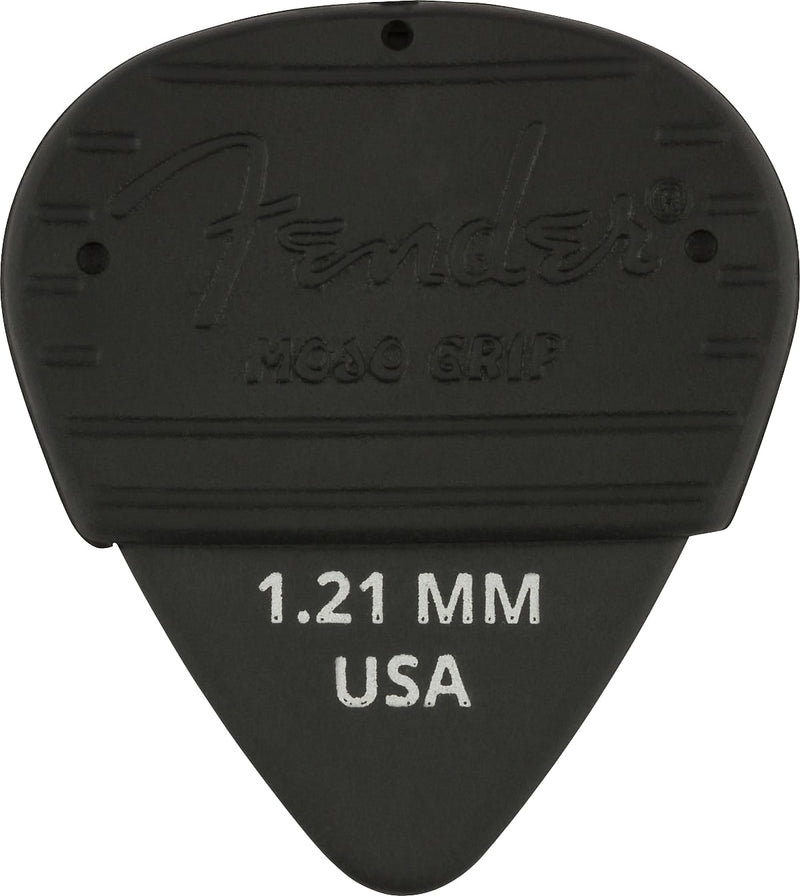Fender Mojo Grip Picks, Dura-Tone Delrin 1.21, 3-Pack - Black