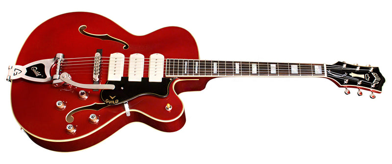 Guild X-350 Stratford Hollowbody Electric - Scarlet Red