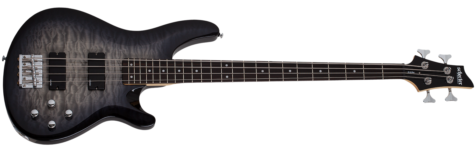 Schecter 590 C-4 Plus Bass Guitar - Charcoal Burst