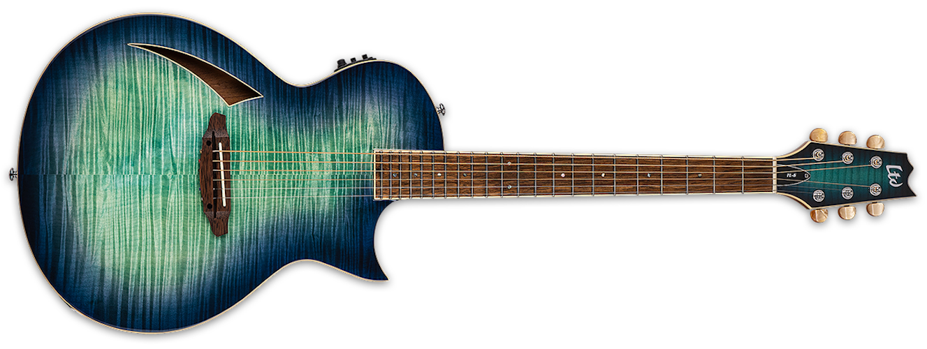 ESP LTD TL-6 Guitar - Aqua Marine Burst