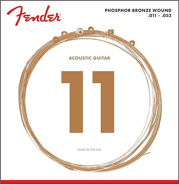 Fender Phosphor Bronze Acoustic Strings Ball End 60CL 11